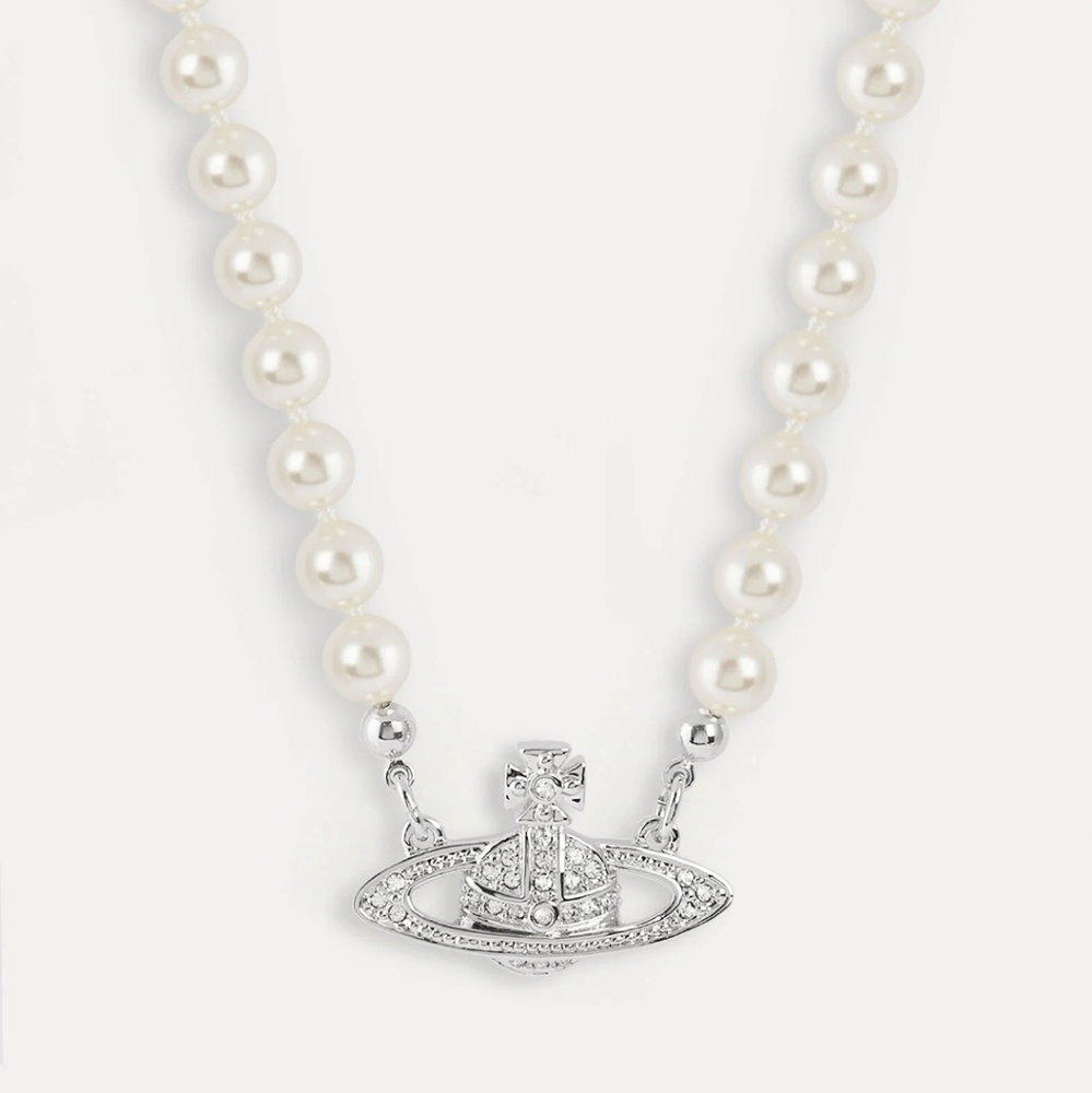 Vivienne Westwood Mini Bas Relief Pearl Necklace